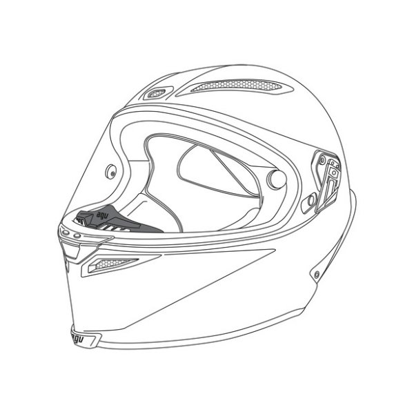 エージーブイ AGV ブレスディフレクター PISTA GP R/CORSA R KIT6020099901 JP店