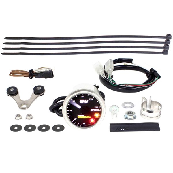 SP武川 スモールDNタコメーター φ48 12500rpm クロスカブ50/110 レブインジケーター付き 05-05-0081 JP店