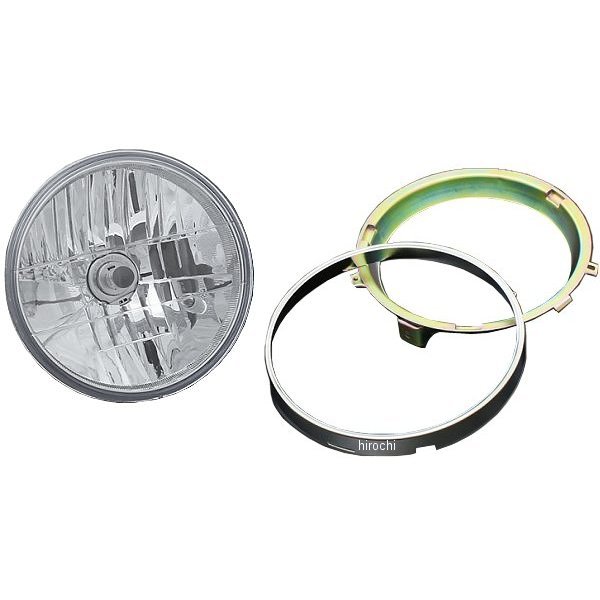 ピーエムシー PMC BRIGHTEC マルチリフレクター ヘッドライト ラウンドタイプ H4 180φ インナーリム付き 汎用 クリア 71-0095 JP店
