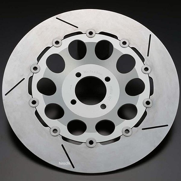 【メーカー在庫あり】 ピーエムシー PMC ディスクローター 320φ 4穴 ホールタイプ 右側 KZ シルバー 75-0142 JP店｜株式会社ヒロチー商事 店