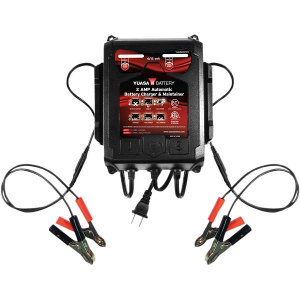 【USA在庫あり】 YUASA バッテリーチャージャー デュアルバンク 2A 6/12V 3807-0461 JP店