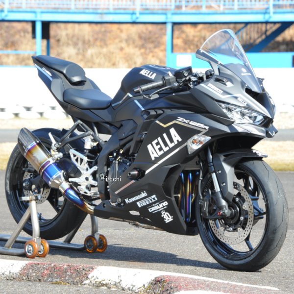 アエラ AELLA アールズギアコラボ リアルスペックマフラー ニンジャ ZX-25R 車検対応 ポリッシュ AE-42024 JP店｜株式会社ヒロチー商事 店