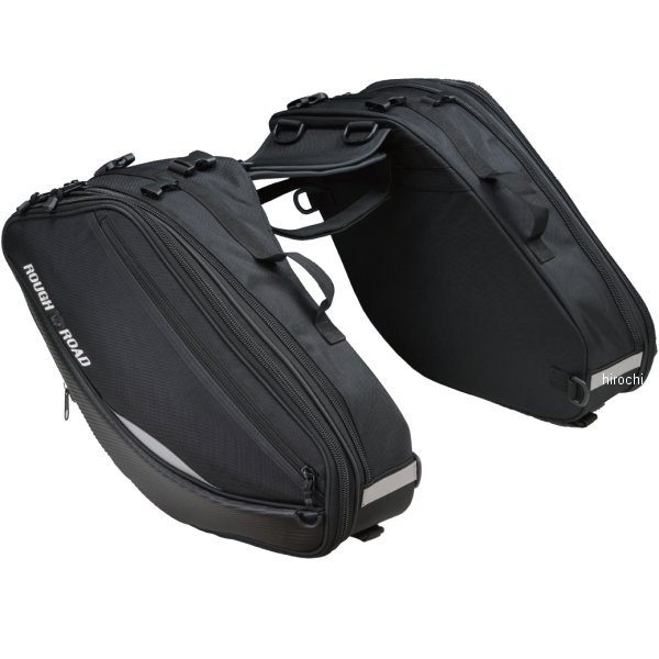 【メーカー在庫あり】 ラフ&ロード バリアブルテールフィンサイドバッグ 黒 28L～47L RR9116BK JP店