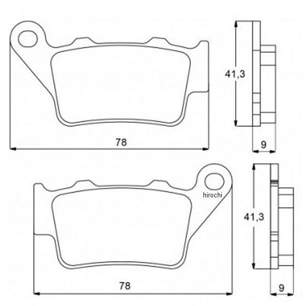 アコサット ACCOSSATO ブレーキパッド AGPP091 スタンダートMX BMW S1000R、F850 GS、R850RT、G650、C400 403-AGPP091-STMX JP店