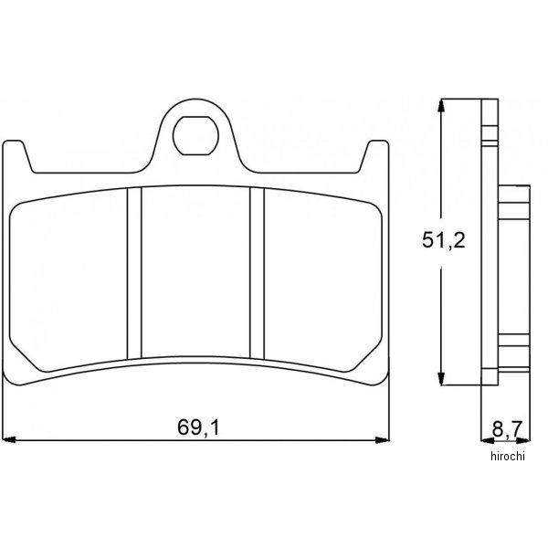 アコサット ACCOSSATO ブレーキパッド エボリューションEV1 01年 XJR1300 SP Front 403-AGPA097-EV1 JP店|株式会社ヒロチー商事 店