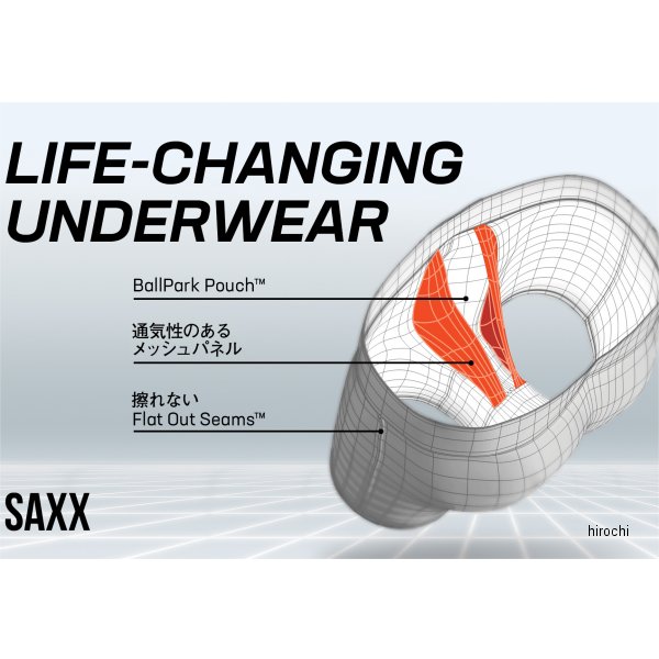 サックスSAXX2021年秋冬モデルスポーツメッシュボクサーブリーフ前開き2個入りBGRXXLサイズSXPP2MJP店