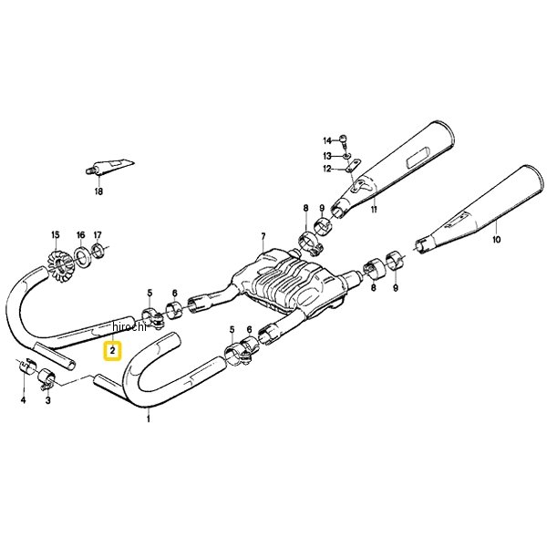 BMW純正 EX. パイプ RH 18111457928 JP店