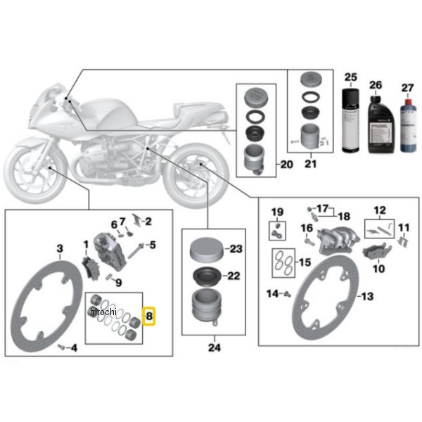 BMW純正 キャリパーピストン セット 34117710740 JP店