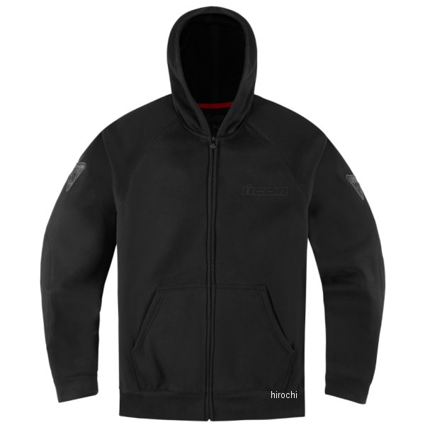 アイコン ICON 春夏モデル フーディー HOODY UPARMOR 黒 Mサイズ 3050-6141 JP店