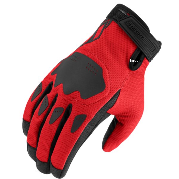 アイコン ICON 春夏モデル グローブ GLOVE HOOLIGAN CE 赤 2XLサイズ 3301-4388 JP店
