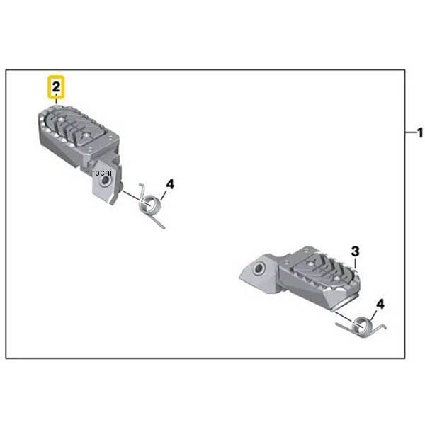 BMW純正 フットレスト 調整式 右 黒 77252452960 JP店
