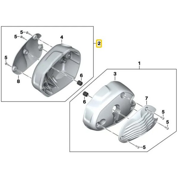 BMW純正 シリンダーヘッドカバー RH(K21 AO) 77128394396 JP店