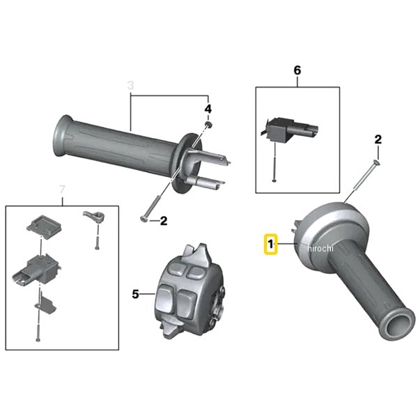 BMW純正 E スロットル グリップ 61318534424 JP店