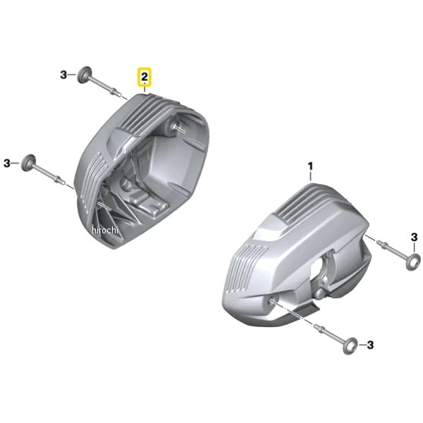 BMW純正 シリンダー ヘッド カバー 黒 右 77128564986 JP店