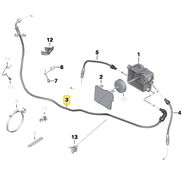 BMW純正 スロットルケーブル 32738527554 JP店