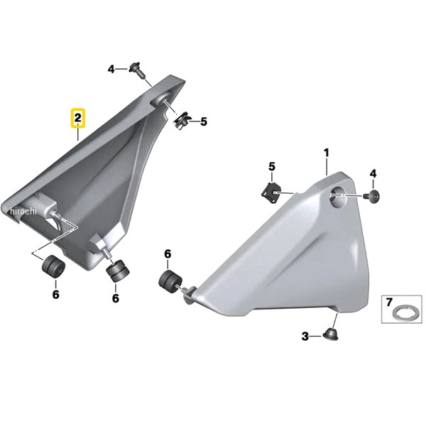 BMW純正 バッテリーカバー RH 46638523156 JP店