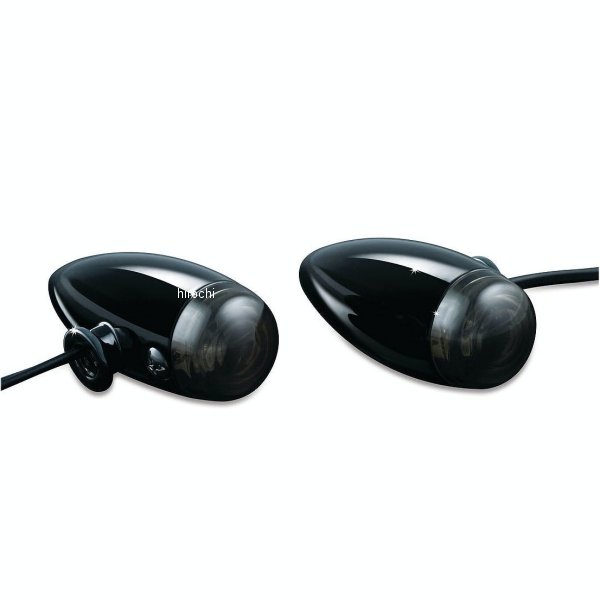 【メーカー在庫あり】 クリアキン Kuryakyn スーパーブライト ミニバレットウインカー アンバー/黒 2504 JP店