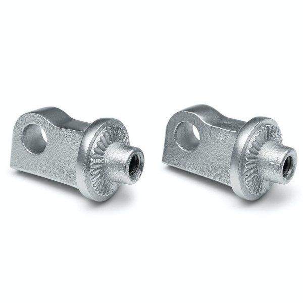 【メーカー在庫あり】 クリアキン Kuryakyn スプラインフットペグアダプター XL1200X、XL1200V、XL1200C シルバー 8897 JP店
