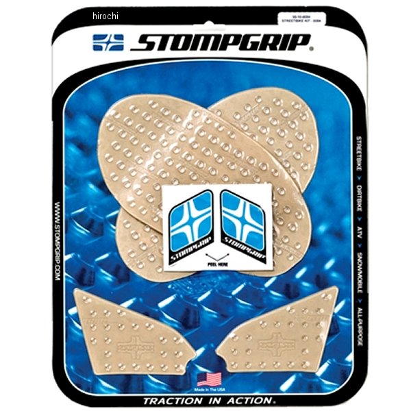 ストンプグリップ STOMPGRIP トラクションパッド タンクキット 13年-17年 F700GS、F800GS クリア 55-10-0084C JP店