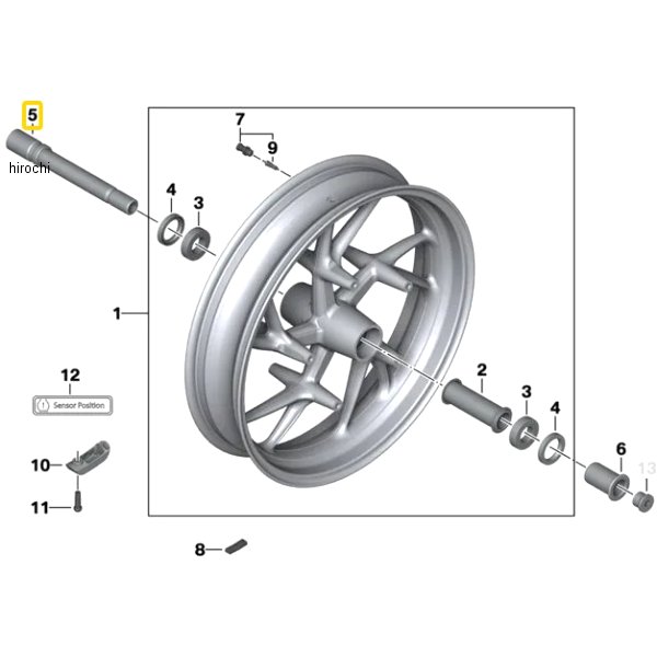 BMW純正 (SO)Fホイール アクスルシャフト 36318526441 JP店