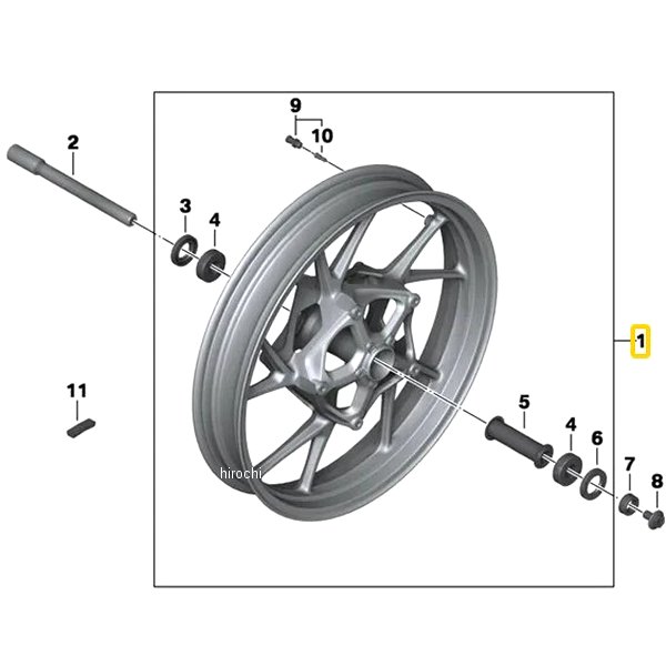 BMW純正 キャスト ホイール グレー フロント 36318534804 JP店