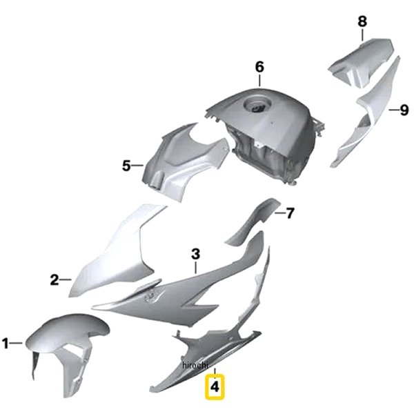 BMW純正 エンジンスポイラー LH 46639467725 JP店