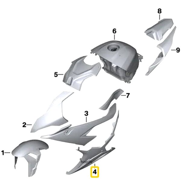 BMW純正 エンジンスポイラー RH 46639467726 JP店