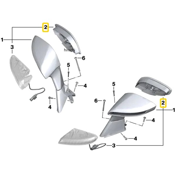 BMW純正 ミラー ガラス RH 51168527284 JP店