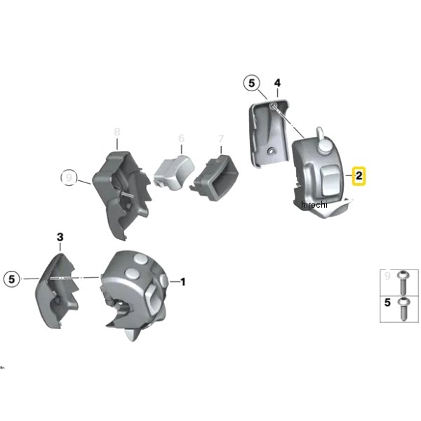 BMW純正 グリップヒーターコンビ S/W RH 61317694982 JP店