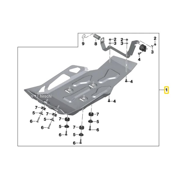 BMW純正 アンダーガード(K50 AO) 77148533747 JP店