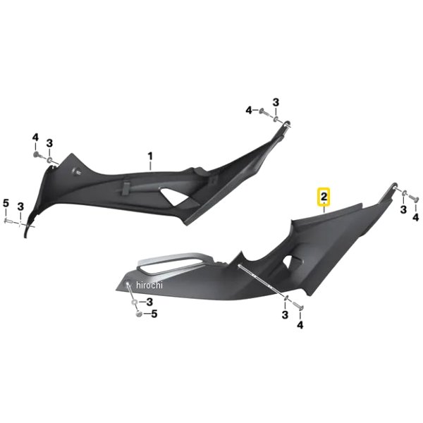 BMW純正 HP タンクトリム LH(K46 AO) 77318550751 JP店 11,979円