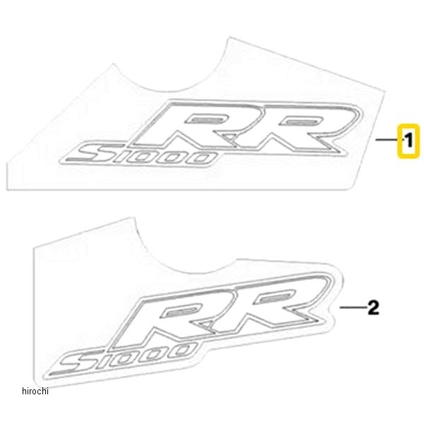 BMW純正 モデル レター S1000RR LH 46637723671 JP店
