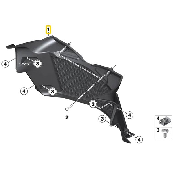 BMW純正 エア ガイド、ラジエター 46638564635 JP店
