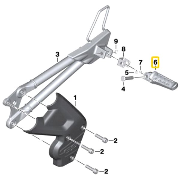 BMW純正 R フット レスト LH 46718553973 JP店 7,062円