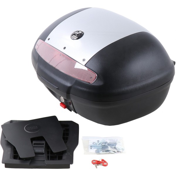 ヘプコアンドベッカー HEPCO&BECKER JOURNEY トップケース 48L ユニバーサルアダプタ ブラック/シルバー 610087 00 09 JP店