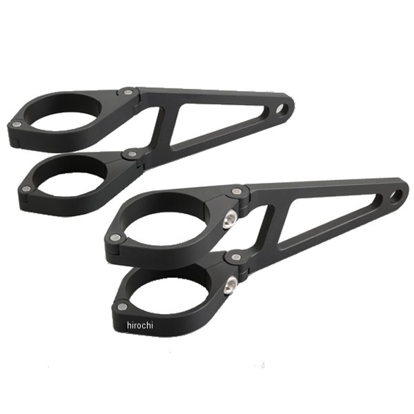 【メーカー在庫あり】 デイトナ アルミヘッドライトブラケット ロング φ41 黒 27902 JP店
