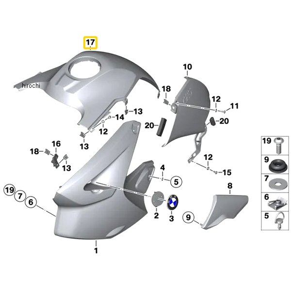 BMW純正 タンク カバー プライム コート 46637667697 JP店