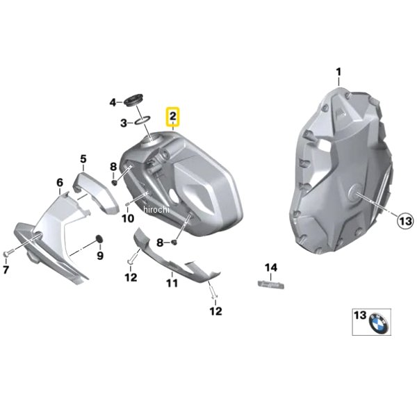 BMW純正 シリンダー ヘッド カバー フライス加工済み 左 11128405481 JP店