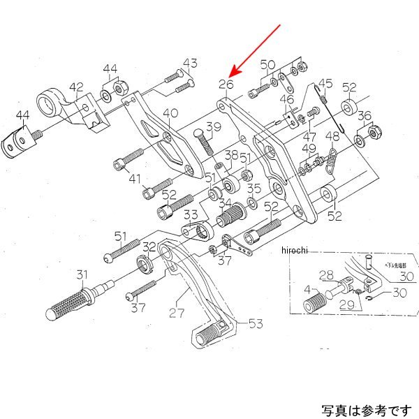 ビート BEET H/B RH ホルダー 98ZRX400/2 9022-K55-09 JP店