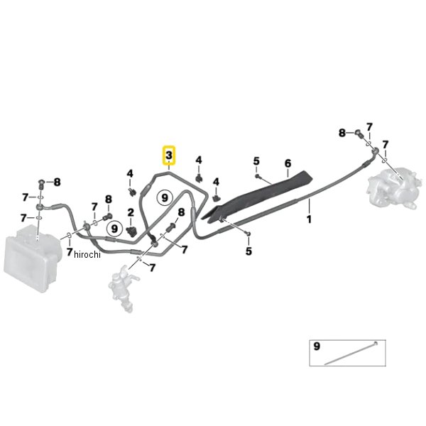 BMW純正 R 制御回路ブレーキライン 34328526555 JP店
