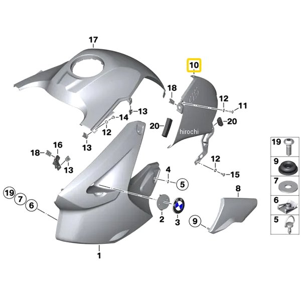 BMW純正 タンクカバー LH 46637727273 JP店
