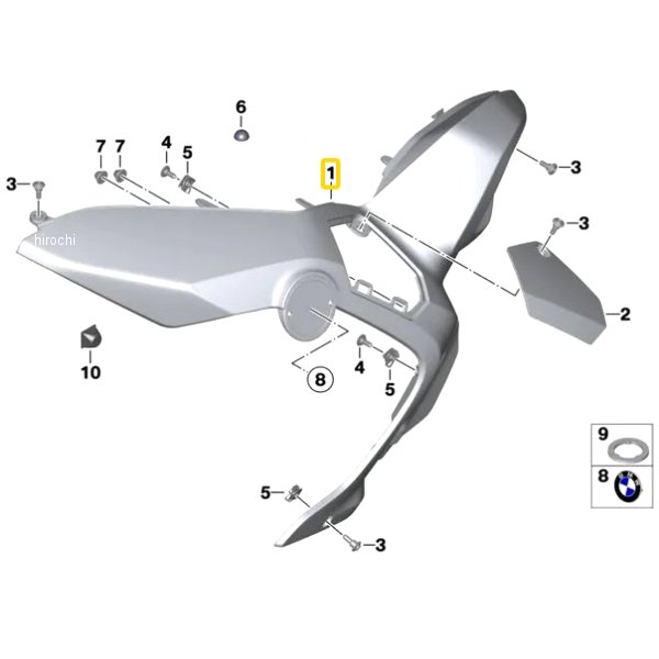 BMW純正 インテーク シュノーケル カバー LH 46638536939 JP店