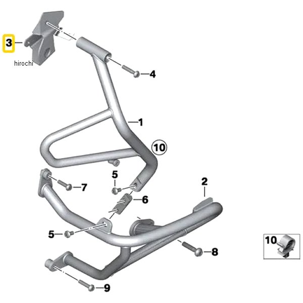 BMW純正 タンク ガード ホルダー LH 46638538037 JP店