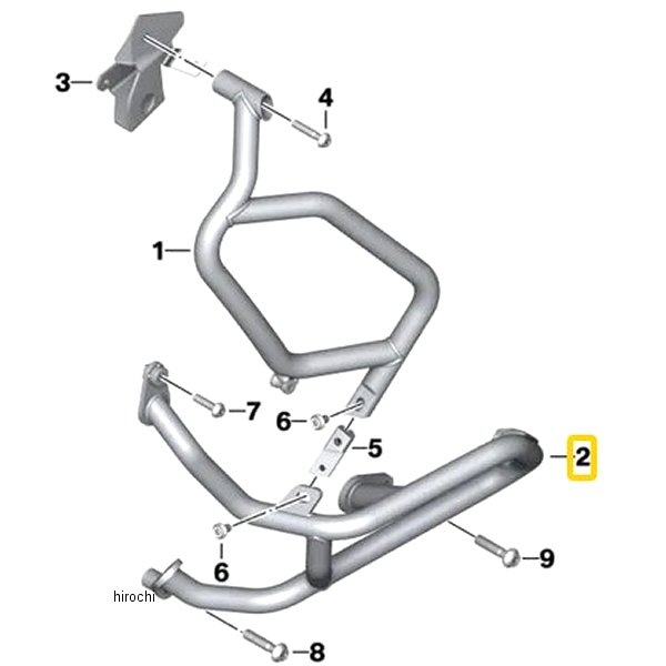 純正 エンジン プロテクター ホルダー RH 46638563808 JP店