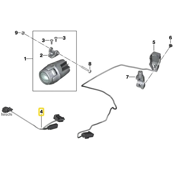 BMW純正 ワイヤー ハーネス LED 補助ハイビーム 61129446551 JP店