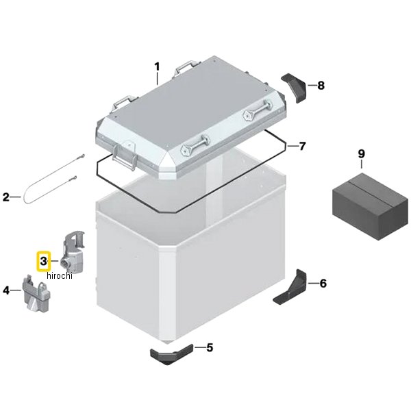 BMW純正 固定ロック ロック シリンダー無シ LH 77411540849 JP店
