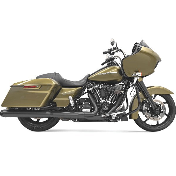 【USA在庫あり】 バッサニ Bassani 4インチ スリップオンマフラー DNT 17年以降 黒/クローム 1801-1083 JP店
