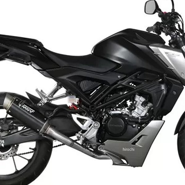 H.074.LXBP ミヴ Mivv フルエキゾースト 触媒なし PRO 18年-20年 CB125R ブラックステンレス H.074.LXBP JP店