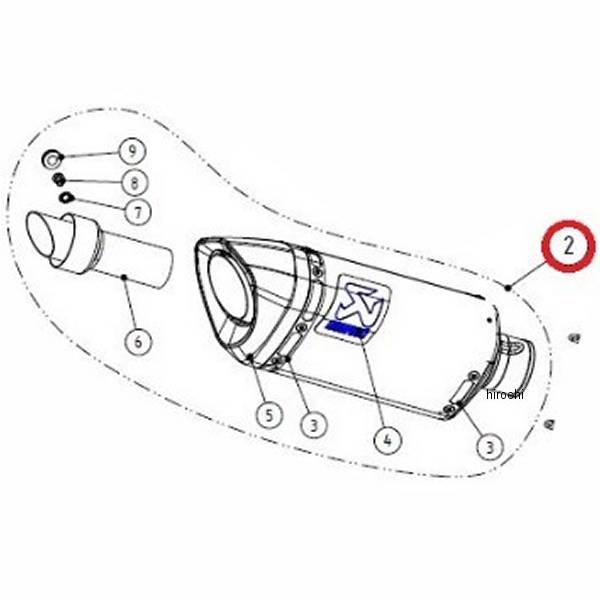 アクラポビッチ AKRAPOVIC リペアサイレンサー カーボン M-AP00502C JP店｜株式会社ヒロチー商事 店