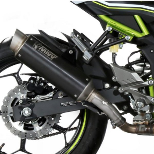 Mivv スリップオンマフラー GP PRO 19年-21年 Ninja125 ブラックステンレス K.048.LXBP JP店